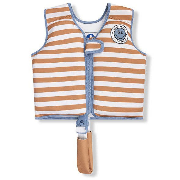 Schwimmweste braun weiß 3-6 Jahre SOFTLINES