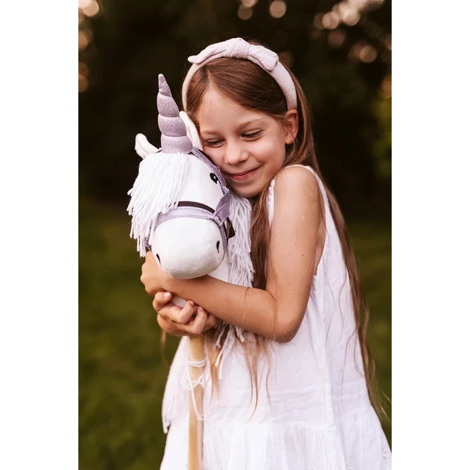 Einhorn-Horn & Halfter – Purple Glitter