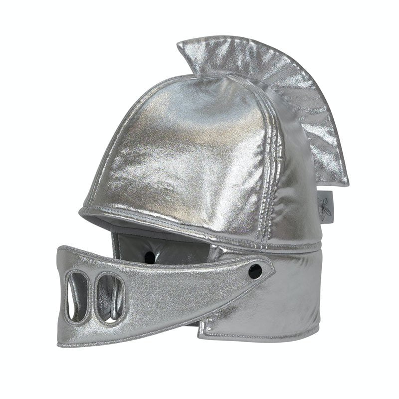 Ritterhelm für kleine Steckenpferd Ritter SILBER