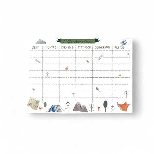 Stundenplan Wald