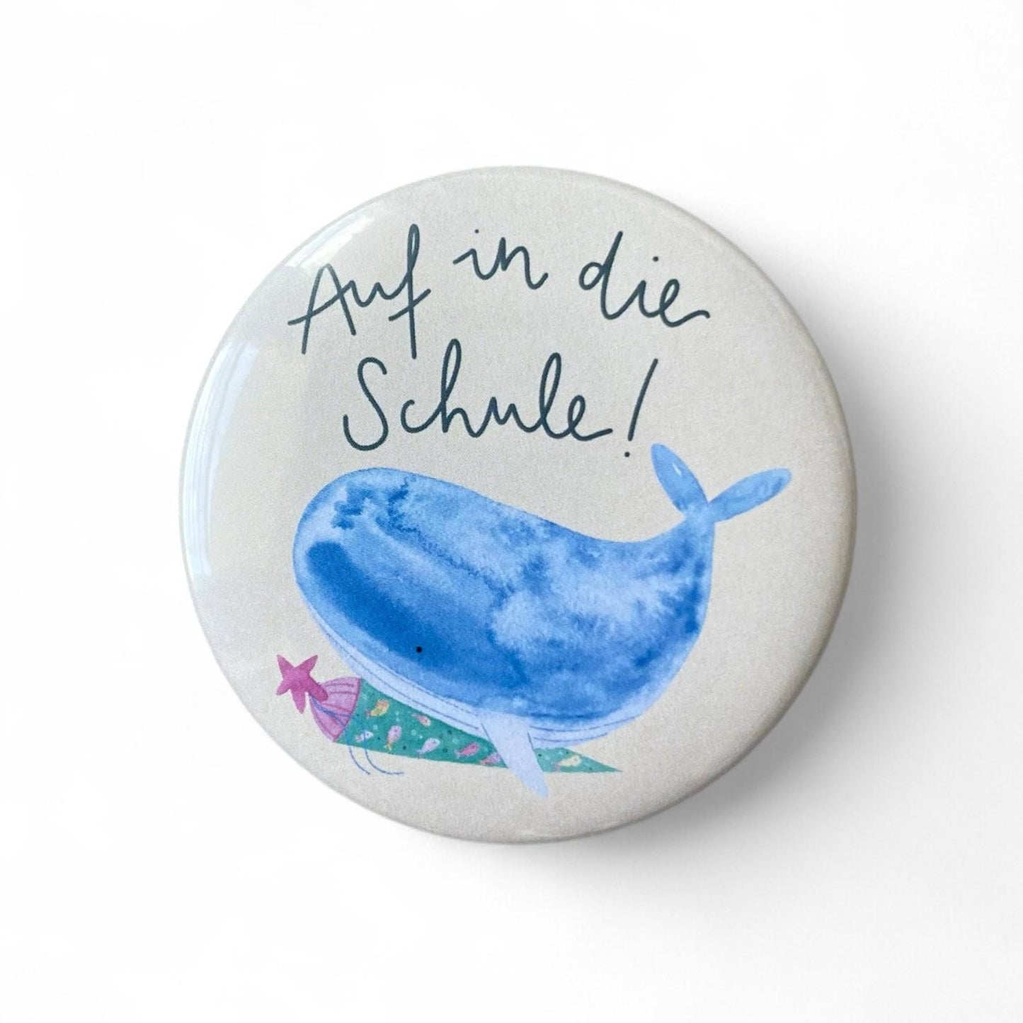 Bouton Baleine EN DIRECT DE L'ÉCOLE