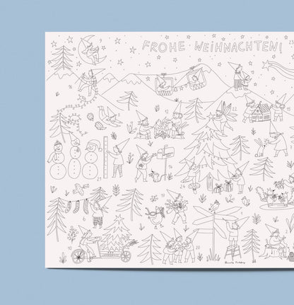 Ausmal-Adventskalender mit Wichtelmotiven – kreative Vorfreude für Groß & Klein