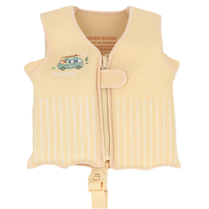 Schwimmweste beige-gelb-pastell 3-6 Jahre Surf Van