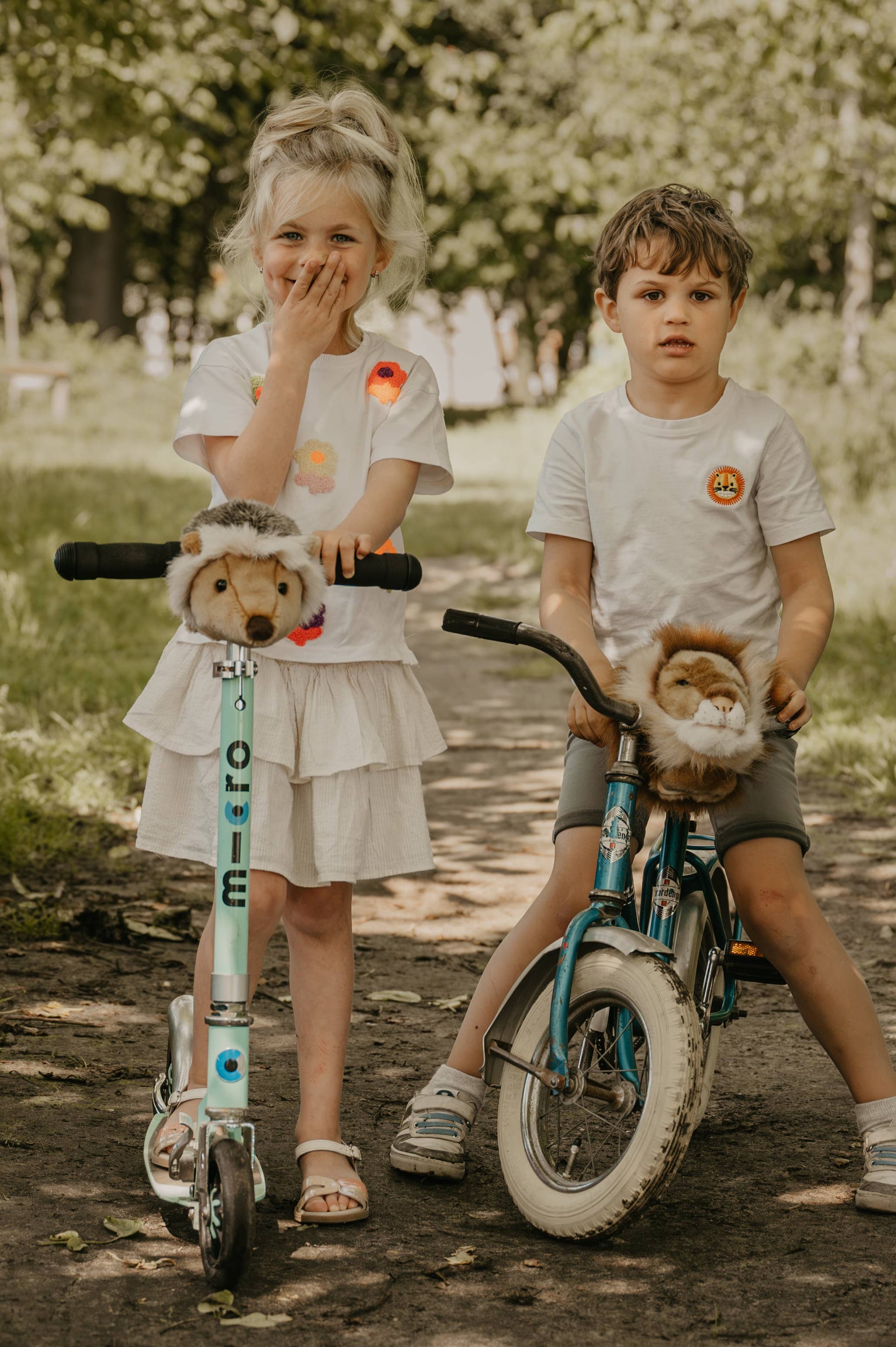 lenkerschutz für kinderfahrrad Tierischer Lenkerschutz – *Igel* – dearlydots