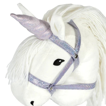 Einhorn-Horn & Halfter – Purple Glitter