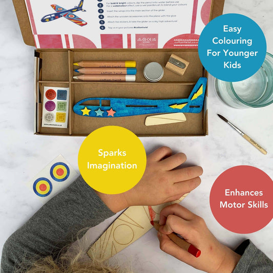 COMING SOON Flugzeug-Bastelset Activity Box