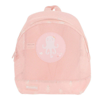 Kinder-Rucksack Antisand rosé-pfirsich Jolie Octopus