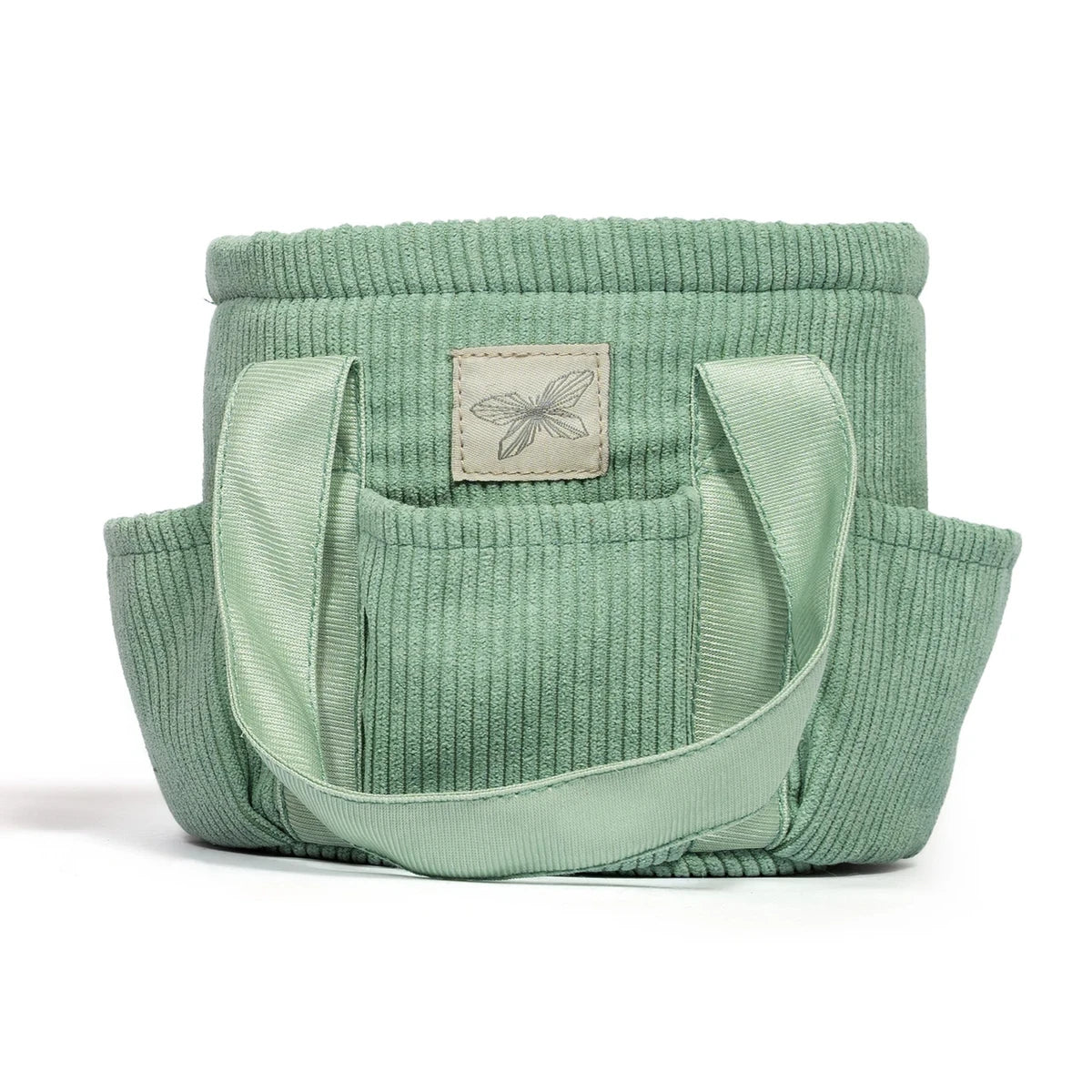 Sac de pansage – Velours côtelé vert (vide) | Hobbyhorse Accessories