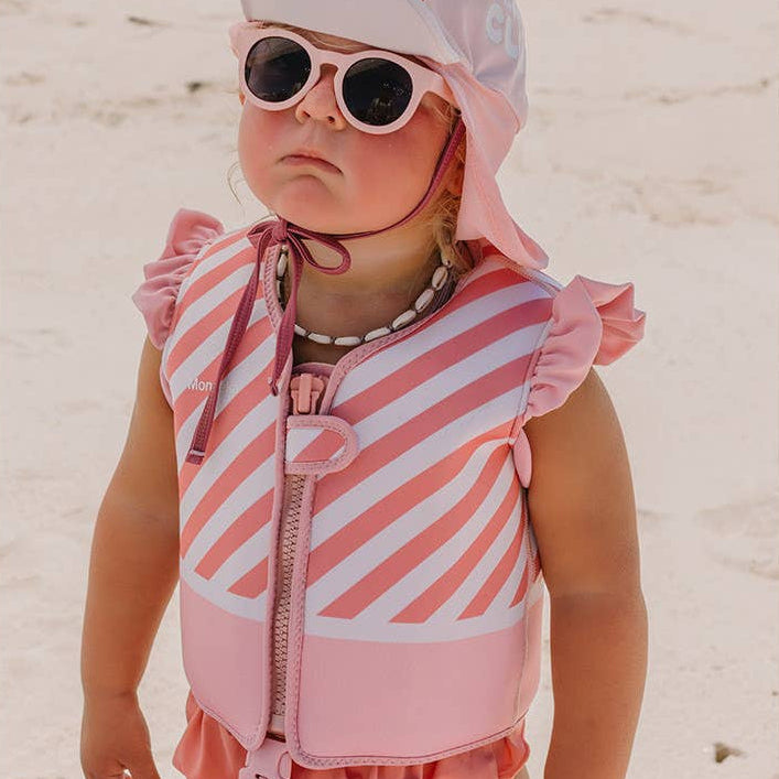 Schwimmweste blush 2–3 Jahre *Stripes Bloom*