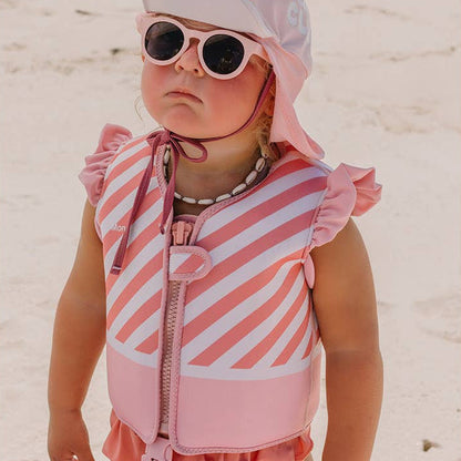 Schwimmweste blush 2–3 Jahre *Stripes Bloom*
