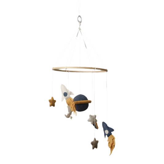 Handmade Space Mobile – Planets, Rockets &amp; Stars