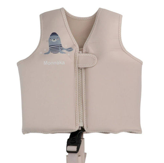 Schwimmweste ivory beige 3-6 Jahre SEAL