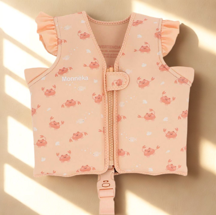Gilet de sauvetage orange-blush 1-3 ans CRABE CORAIL