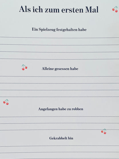 *Meine ersten Jahre* Babyalbum und Kindheitstagebuch