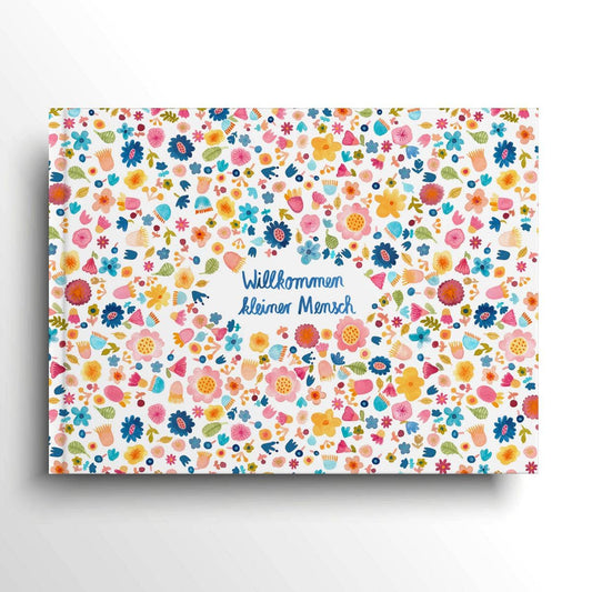 Babytagebuch *Willkommen kleiner Mensch* Hardcover