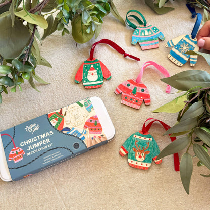 COMING SOON Weihnachts-Pullover-Bastelset – Kreativer Weihnachtsspaß für Kinder