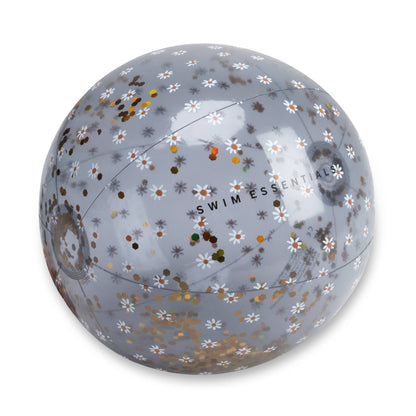 Wasserball Ø 51 cm transparent blau Glitter