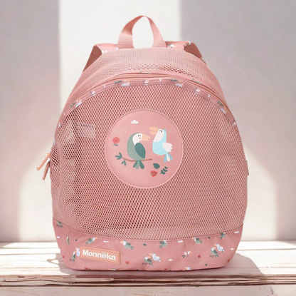 Kinderrucksack Anti-Sand burgunder-rosé Toucan
