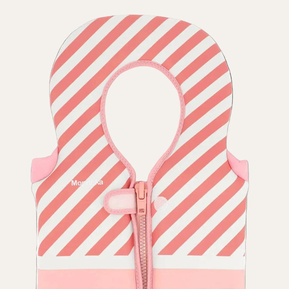 Auftrieb-Schwimmweste Stripes Bloom & Blush 1–2 Jahre