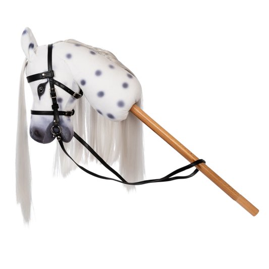 Hobbyhorse Magic | Cheval de loisir tacheté à la crinière grise