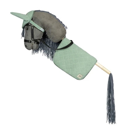Hobbyhorse saddle pad &amp; fly veil | Green corduroy