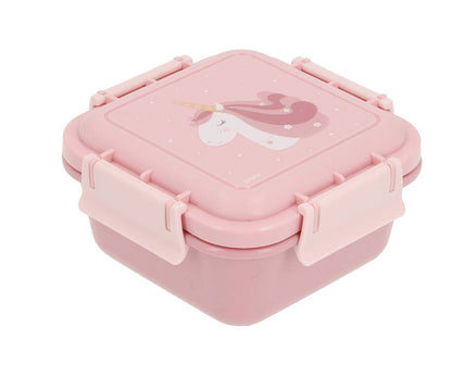 Brotdose Große Lunchbox quadratisch Magisches Einhorn