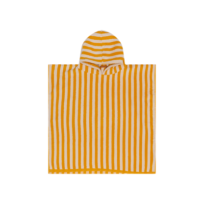 Strandponcho gelb-weiß Flow