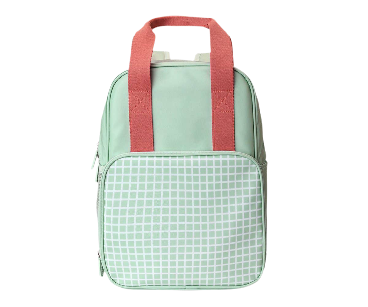 Kinder Rucksack Netzmuster Salbeigrün