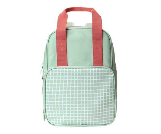 Kinder Rucksack Netzmuster Salbeigrün
