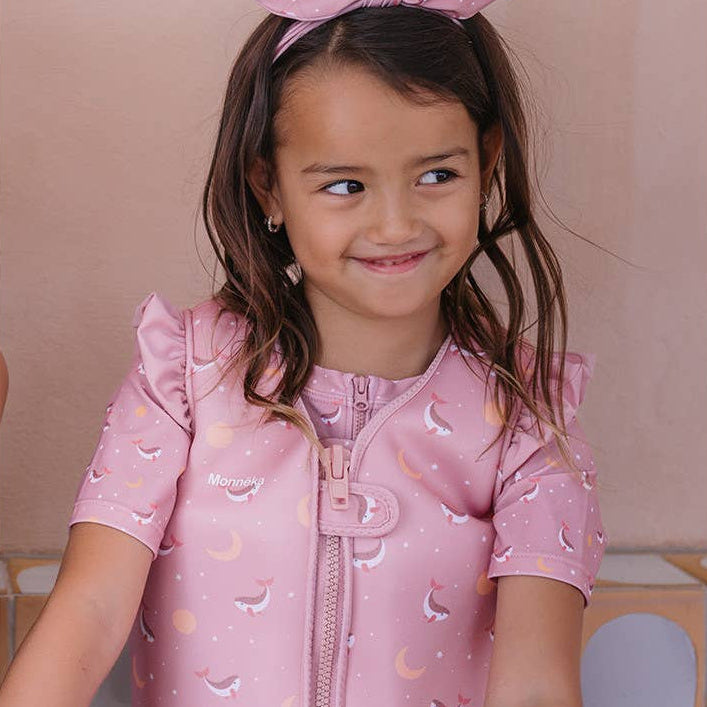 Schwimmweste pink 3–6 Jahre *Wal*