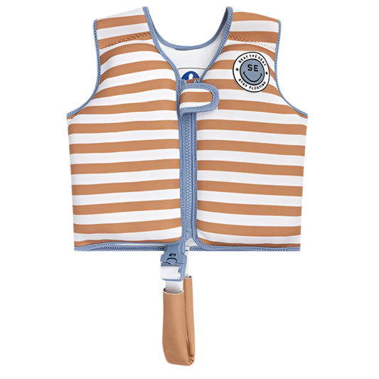 Schwimmweste braun weiß 3-6 Jahre SOFTLINES