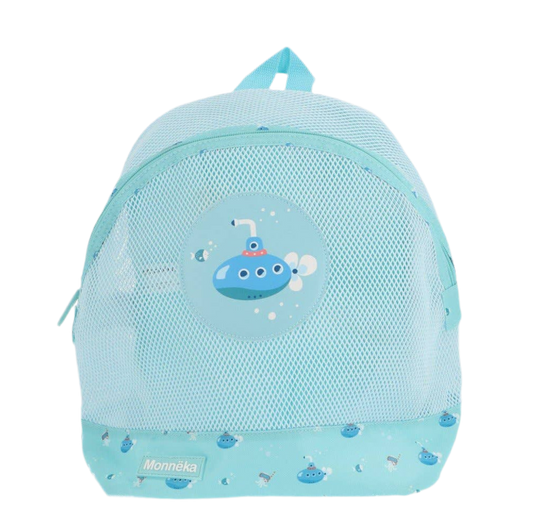 Kinderrucksack Antisand ozean-blau-türkis U-BOOT