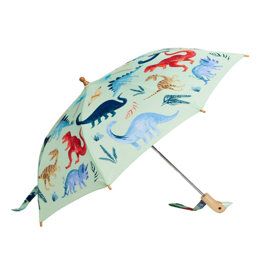 COMING SOON! Limitierter Meri Meri Dinosaurier-Königreich Kinder-Regenschirm: blau