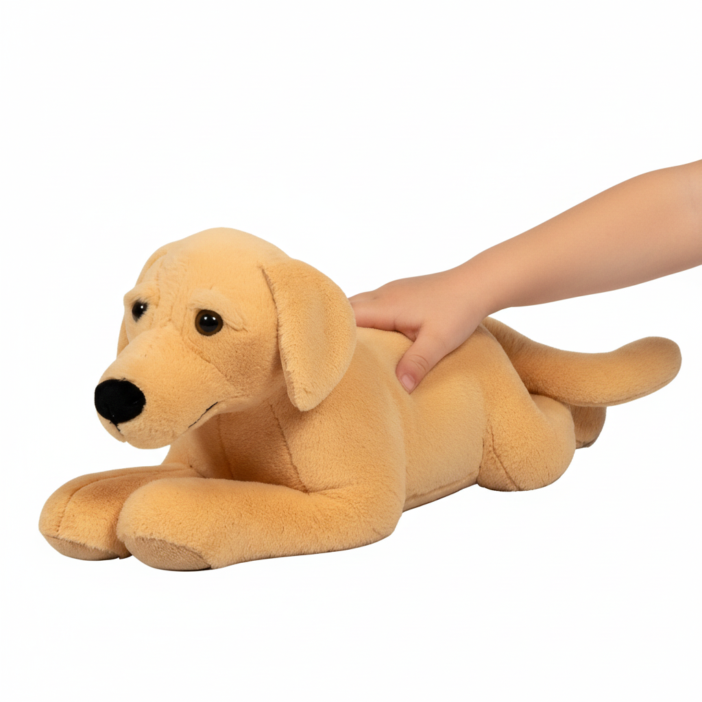 Gewichteter *Plüschhund* – beruhigender Begleiter groß 2,2 kg