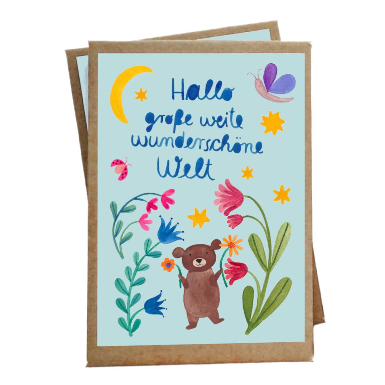 Baby Meilensteinkarten *Hallo Welt*