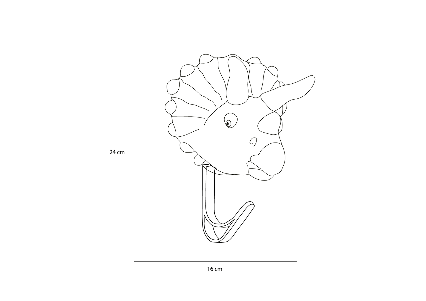 Kleiderhaken Dino