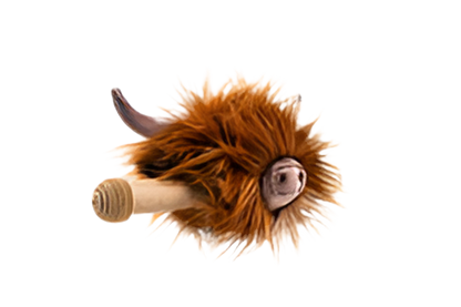 Tierischer Lenkerfreund – Highland Cow für Roller/Fahrrad