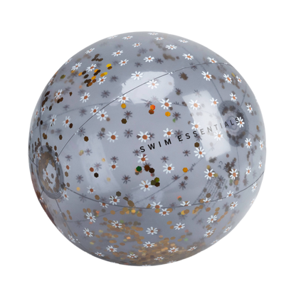 Wasserball Ø 51 cm transparent blau Glitter