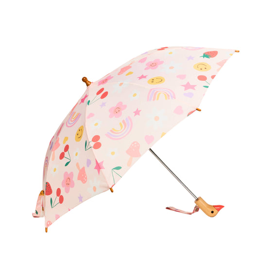COMING SOON Limitierter Meri Meri Happy Icons Kinder-Regenschirm: Rosa