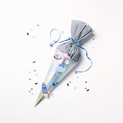 School cone craft set Space School