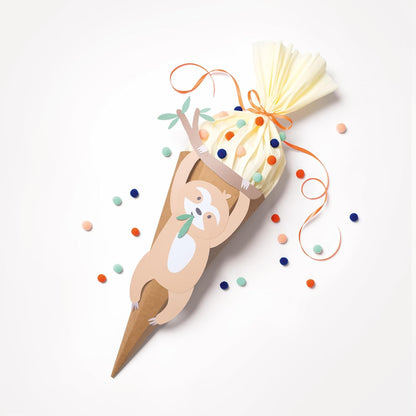 School cone craft set SAFARI SCHOOL