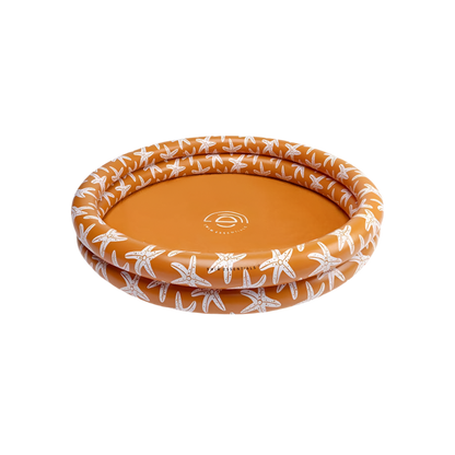 Planschbecken Kleinkind Ø95cm orange-braun Seastars