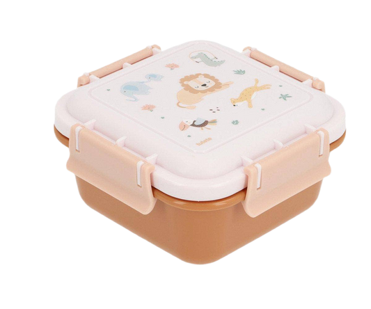 Brotdose Große Lunchbox quadratisch Safari