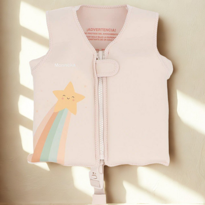 Schwimmweste creme-beige-rosé 3-6 Jahre Starlight