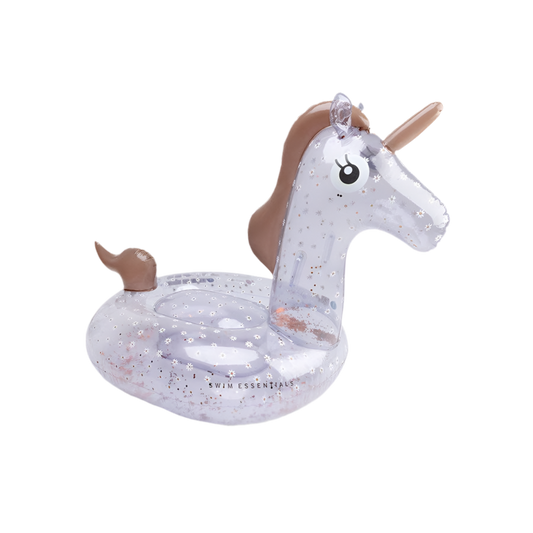 Jouet de bain transparent 150cm LICORNE BLEU