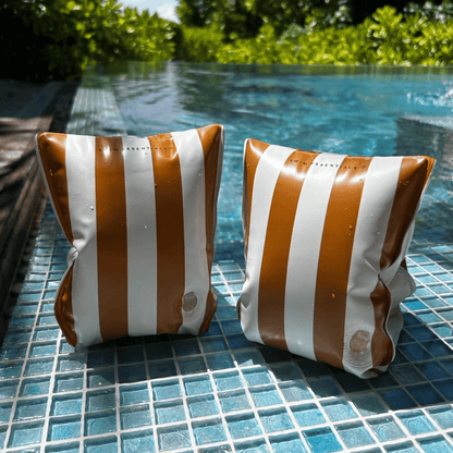 Schwimmflügel braun-weiß 2-6 Jahre Softlines