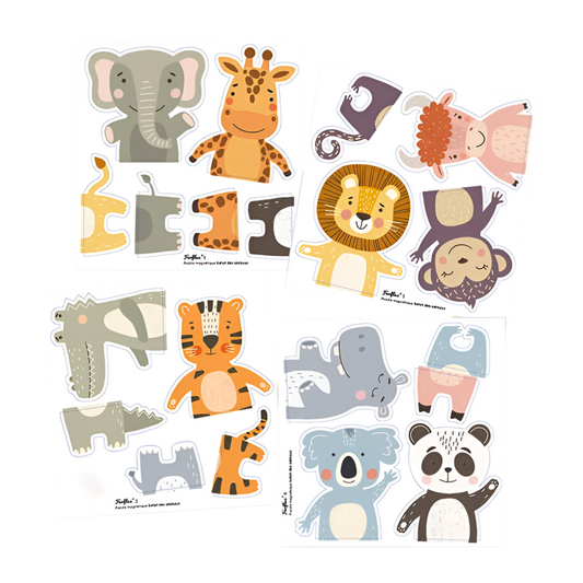 COMING SOON Magnetpuzzle Tiersafari  – spielerisch entdecken, kombinieren & lernen