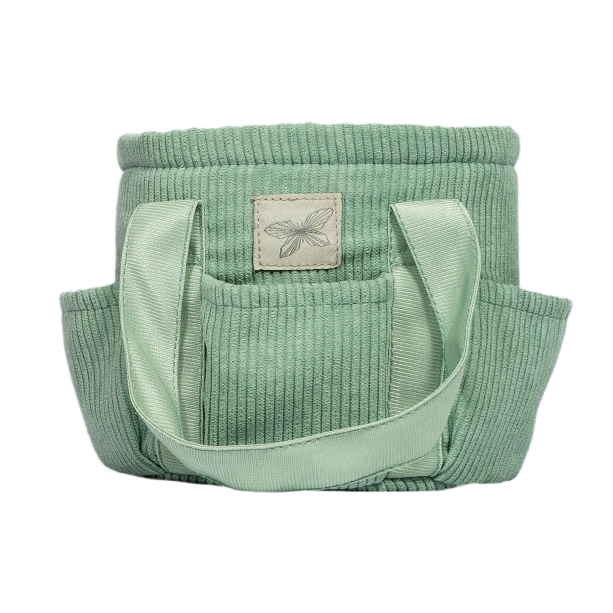 Sac de pansage – Velours côtelé vert (vide) | Hobbyhorse Accessories