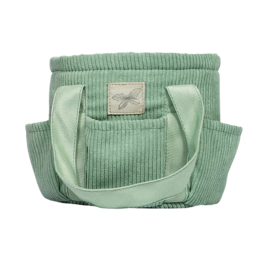 Sac de pansage – Velours côtelé vert (vide) | Hobbyhorse Accessories