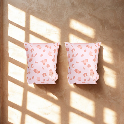 Schwimmflügel 0-2 Jahre Leopard old pink